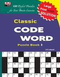 Classic CODE WORD Puzzle Book - Paperback