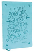 Nkjv, Thinline Bible, Verse Art Cover Collection, Leathersoft, Teal, Red Letter, Thumb Indexed, Comfort Print: Holy Bible, New King James Version - Imitation Leather