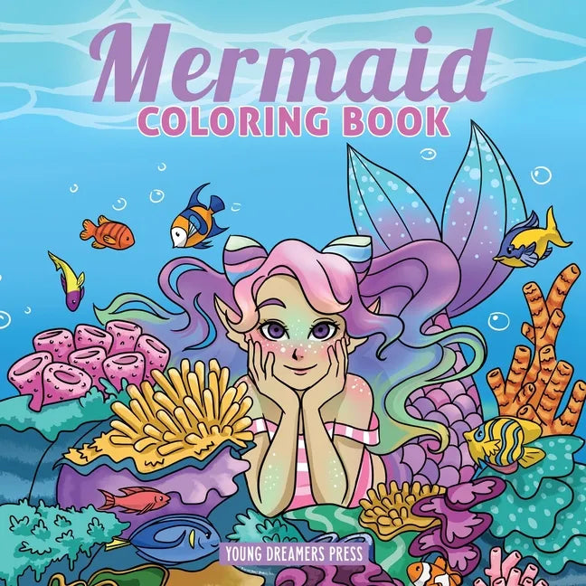 Mermaid Coloring Book: For Kids Ages 4-8, 9-12 - Paperback