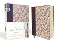 NIV, Journal the Word Bible, Cloth Over Board, Pink Floral, Red Letter Edition, Comfort Print: Reflect, Take Notes, or Create Art Next to Your Favorit - Hardcover