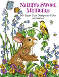 Nature's Sweet Moments: 50+ Super Cute Designs to Color - A Relaxing Coloring Book of Animals and Flowers for Adults and Kids - Paperback
