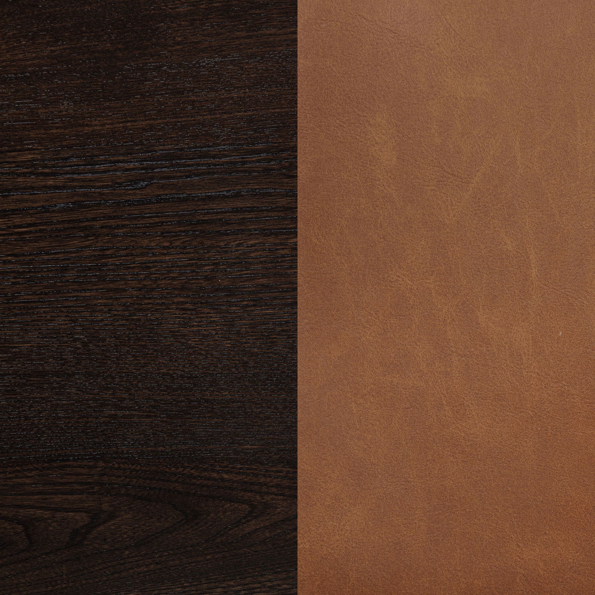 Tegan Faux Leather Upholstered Counter Height Chair Cognac (Set of 2)