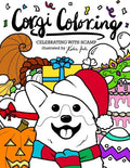 Corgi Coloring: Celebrating with Scamp - Paperback