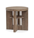 Cypress - Round End Table - Spiced Brown