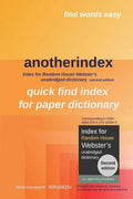 anotherindex: Index for Random House Webster's unabridged dictionary second edition - Paperback