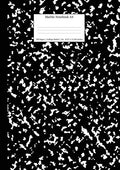 Marble Notebook A4: Black Marble College Ruled Journal - Paperback