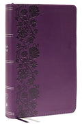 KJV Holy Bible: Large Print Single-Column with 43,000 End-Of-Verse Cross References, Purple Leathersoft, Personal Size, Red Letter, (Thumb Indexed): K - Imitation Leather