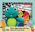 Baby Einstein: Let's Look! First Look and Find Gift Set Book and Turtle Plush - Hardcover