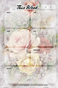 Weekly Planner Notepad: Vintage Roses, Daily Planning Pad for Organizing, Tasks, Goals, Schedule - Paperback