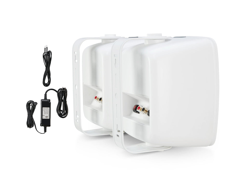 SoundPro Dual Bluetooth Weatherproof Indoor & Outdoor Wall-Mount Loudspeakers