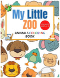 My Little Zoo: Animals Fun Coloring Book For Kids Ages 4-8 - Paperback