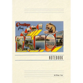 Vintage Lined Notebook Greetings from Lake Tahoe - Paperback
