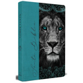 Biblia Rvr 1960 Letra Grande, Tamaño Manual, Tapa Dura de Tela León Aguamarina / Spanish Bible Rvr 1960 Handy Size Large Print Hardcover Cloth Lion Aq - Hardcover