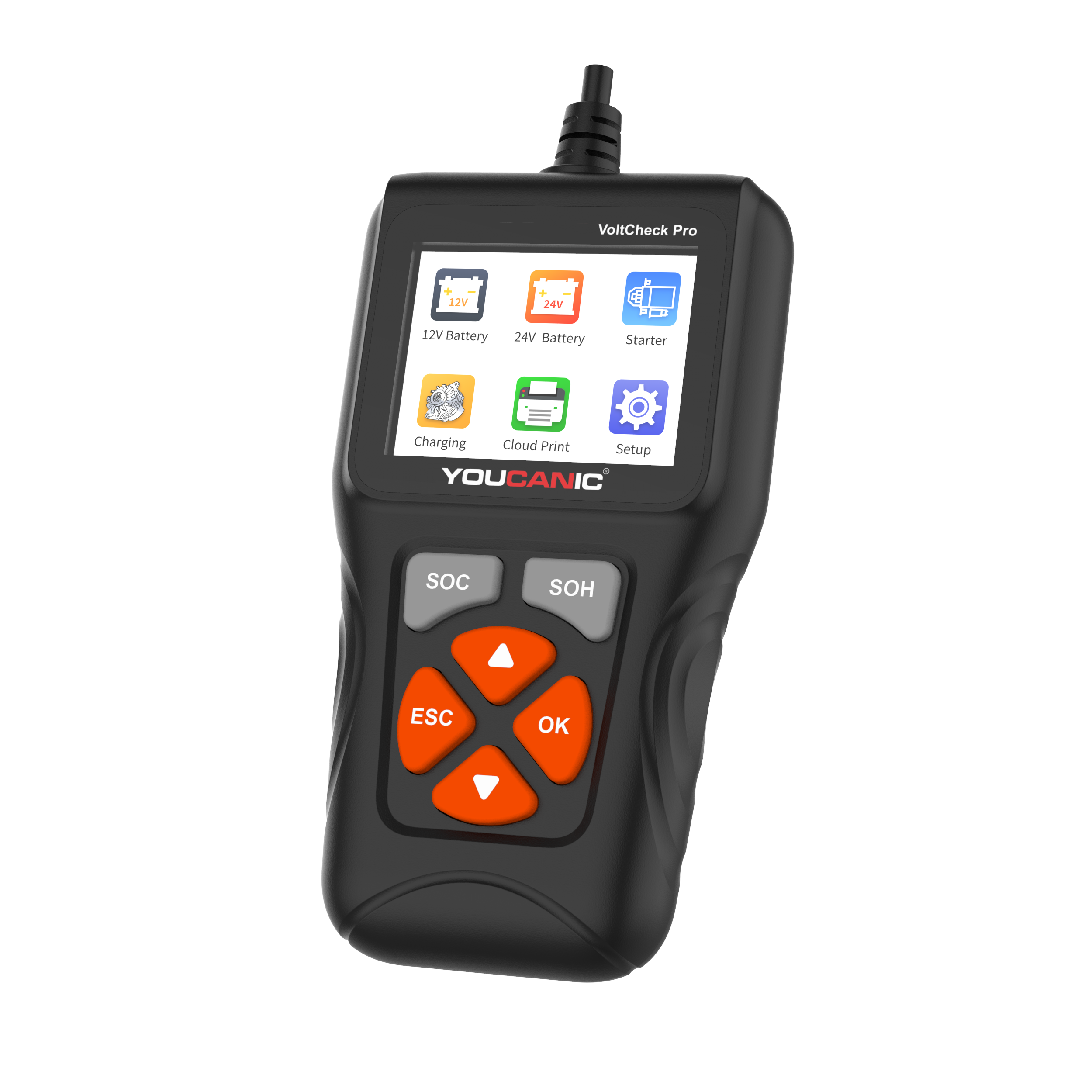 Voltcheck Pro | Digital Battery & Charging System Tester Analyzer | UCAN-VOLT-II
