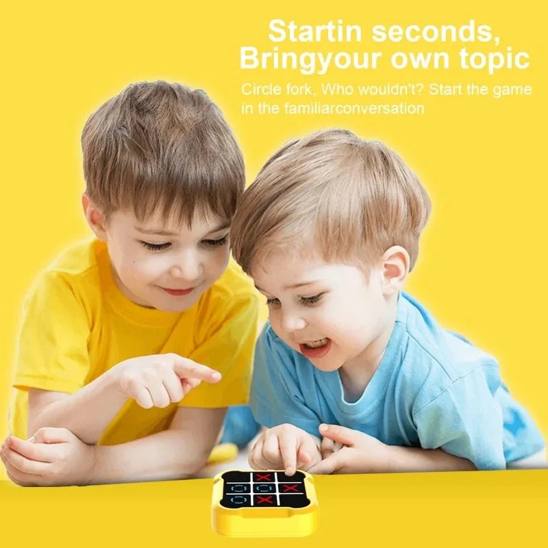 Portable Electronic Tic Tac Toe Game for Kids Educational Strategy Interactive Parent-Child Brain Toy