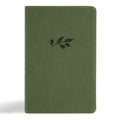 CSB Large Print Personal Size Reference Bible, Digital Study Edition, Olive Leathertouch - Imitation Leather