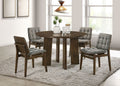 Strouse 5-piece Dining Set Grey and Walnut