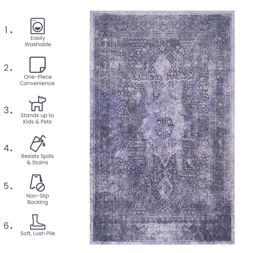 Maval - Washable Area Rug
