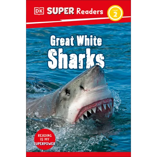 DK Super Readers Level 2 Great White Sharks - Hardcover