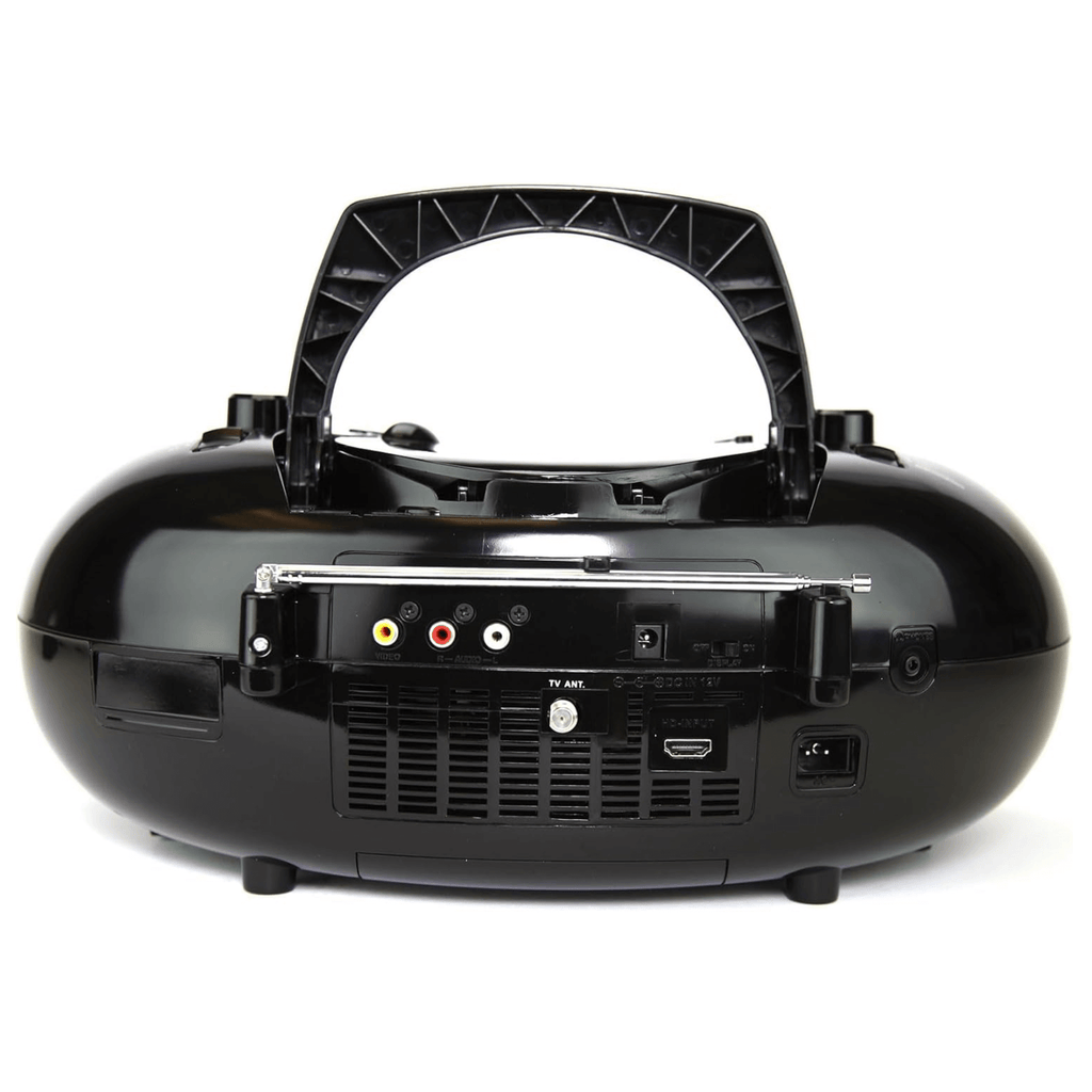 Emerson 7" Bluetooth DVD Boombox w AMFM Radio, Stereo Speakers & Multi-Media