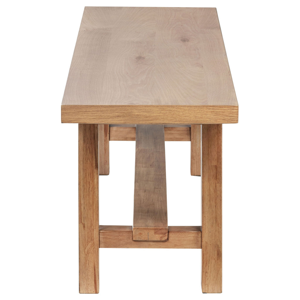 Middleton 60-inch Wood Backless Dining Bench Natural Brown