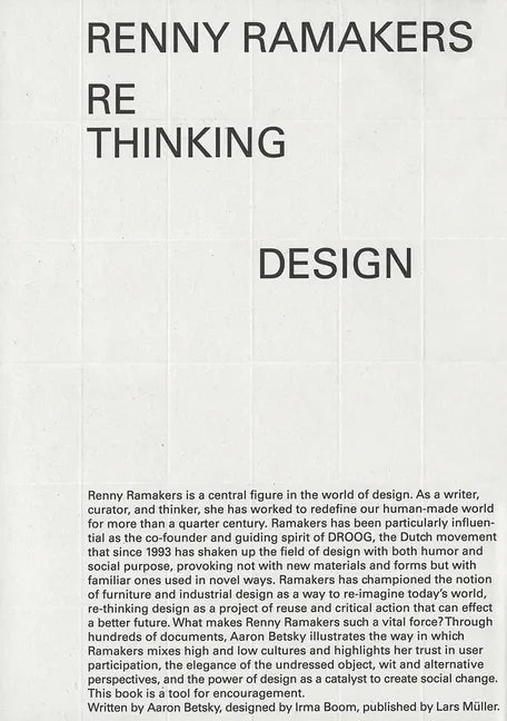 Renny Ramakers: Rethinking Design--Curator of Change - Paperback