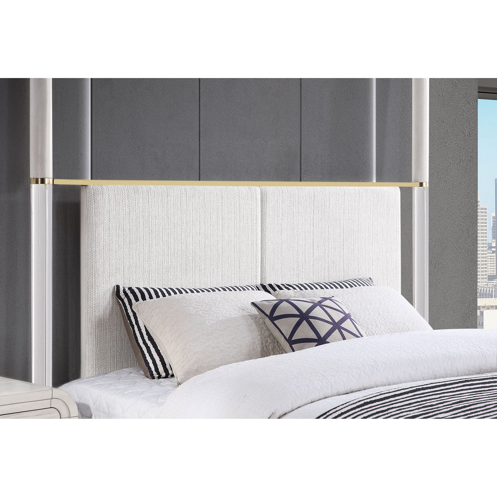 Malco - 4 Post Bed With Upholstered Headboard