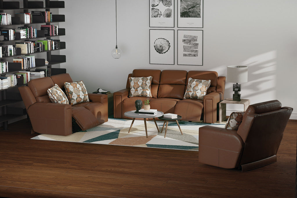 Arezzo - Power Headrest Power Lay Flat Recliner With Zero Gravity/Extended Ottoman
