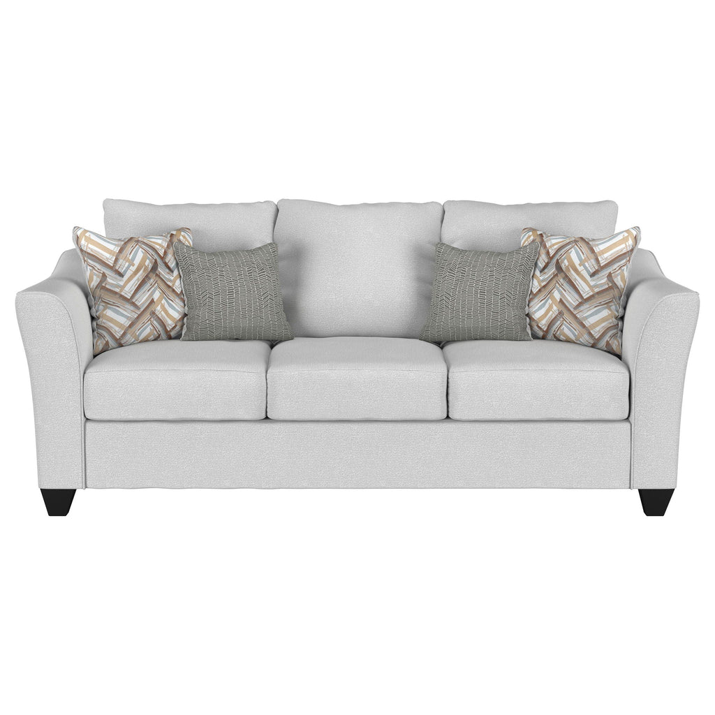 Salizar Upholstered Flared Arm Sofa Sand