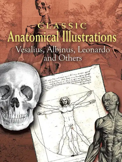 Classic Anatomical Illustrations: Vesalius, Albinus, Leonardo and Others - Paperback