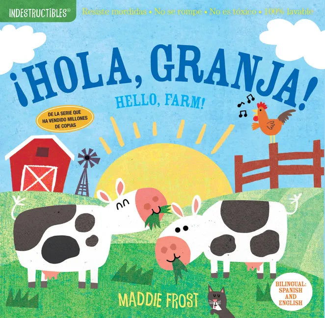 Indestructibles: ¡Hola, Granja! / Hello, Farm!: Chew Proof - Rip Proof - Nontoxic - 100% Washable (Book for Babies, Newborn Books, Safe to Chew) - Paperback