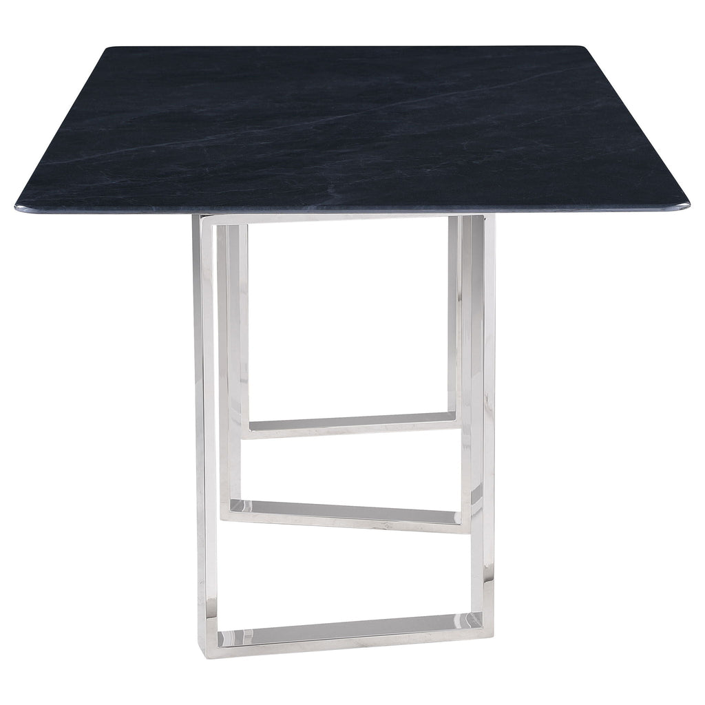 Desden 79-inch Rectangular Sintered Stone Dining Table Grey