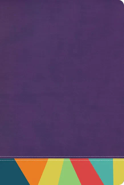 Rvr 1960 Biblia de Estudio Arcoiris, Morado/Multicolor - Imitation Leather
