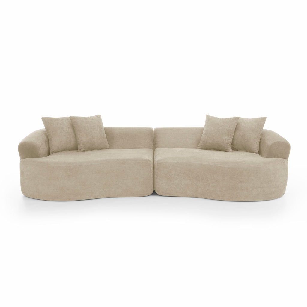 4 Seater Curved Cloud Sectional Sofa