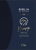Rvr, Biblia de Estudio del Mensaje Profético Y Escatológico, Leathersoft, Azul, Interior a DOS Colores - Imitation Leather