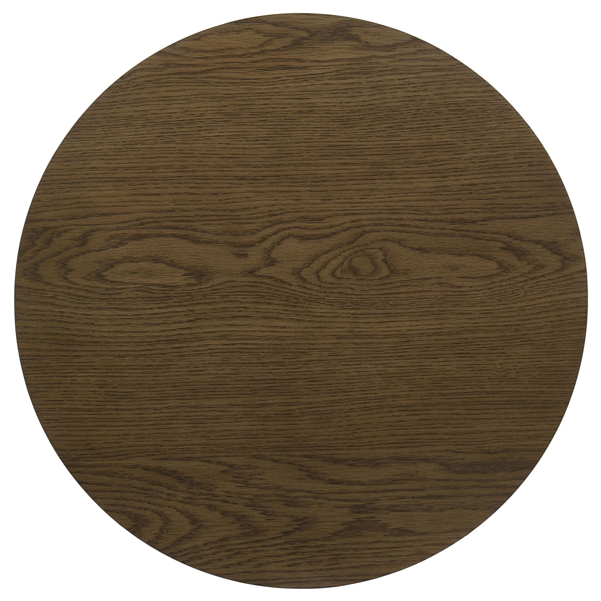 Kessler Round Sculptural Wood End Table Brown