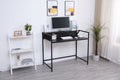 Console Table Narrow Modern Entryway Table Small Behind Couch Table Skinny Sofa Table Hallway Table For Living Room - Black