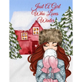 Just A Girl Who Loves Winter Journal: Holiday Composition Notebook Journaling Pages To Write In Notes, Goals, Priorities, Traditional Christmas Baking - Paperback