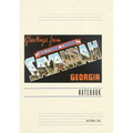 Vintage Lined Notebook Greetings from Savannah - Paperback