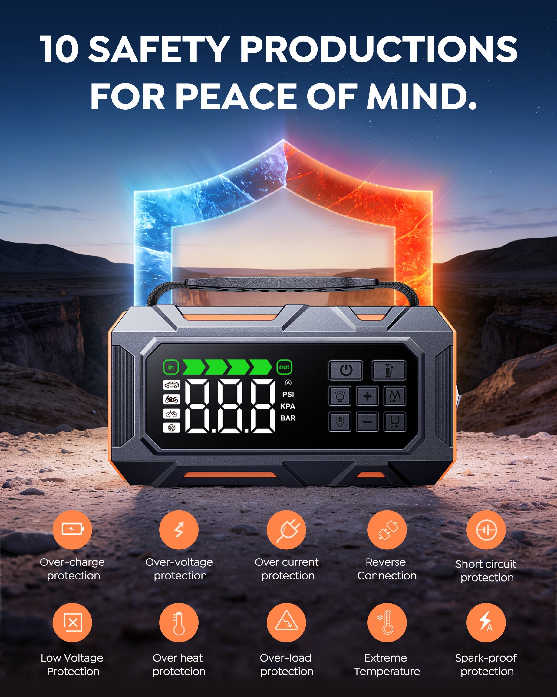 【New Arrivals】Buture Beta09 Jump Starter 8000A All‑in‑One Roadside Power Pack