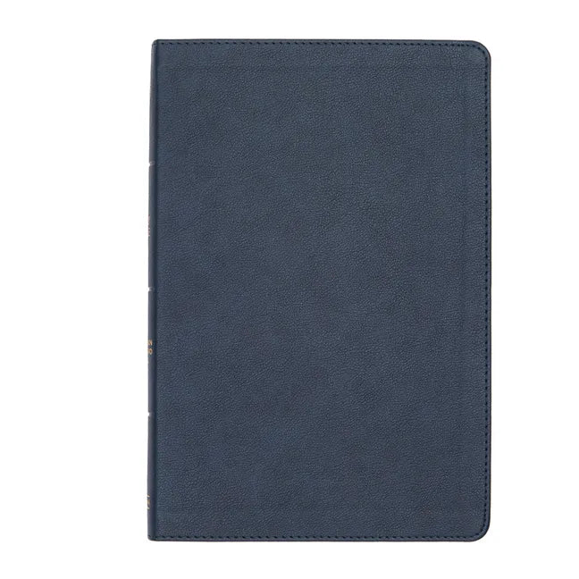 CSB Large Print Thinline Bible, Navy Leathertouch - Imitation Leather