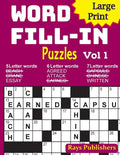 Large Print Word Fill-in Puzzles - Paperback