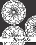 Simple Mandala: A Mandala Coloring Book With Easy To Color Bold Designs - Paperback