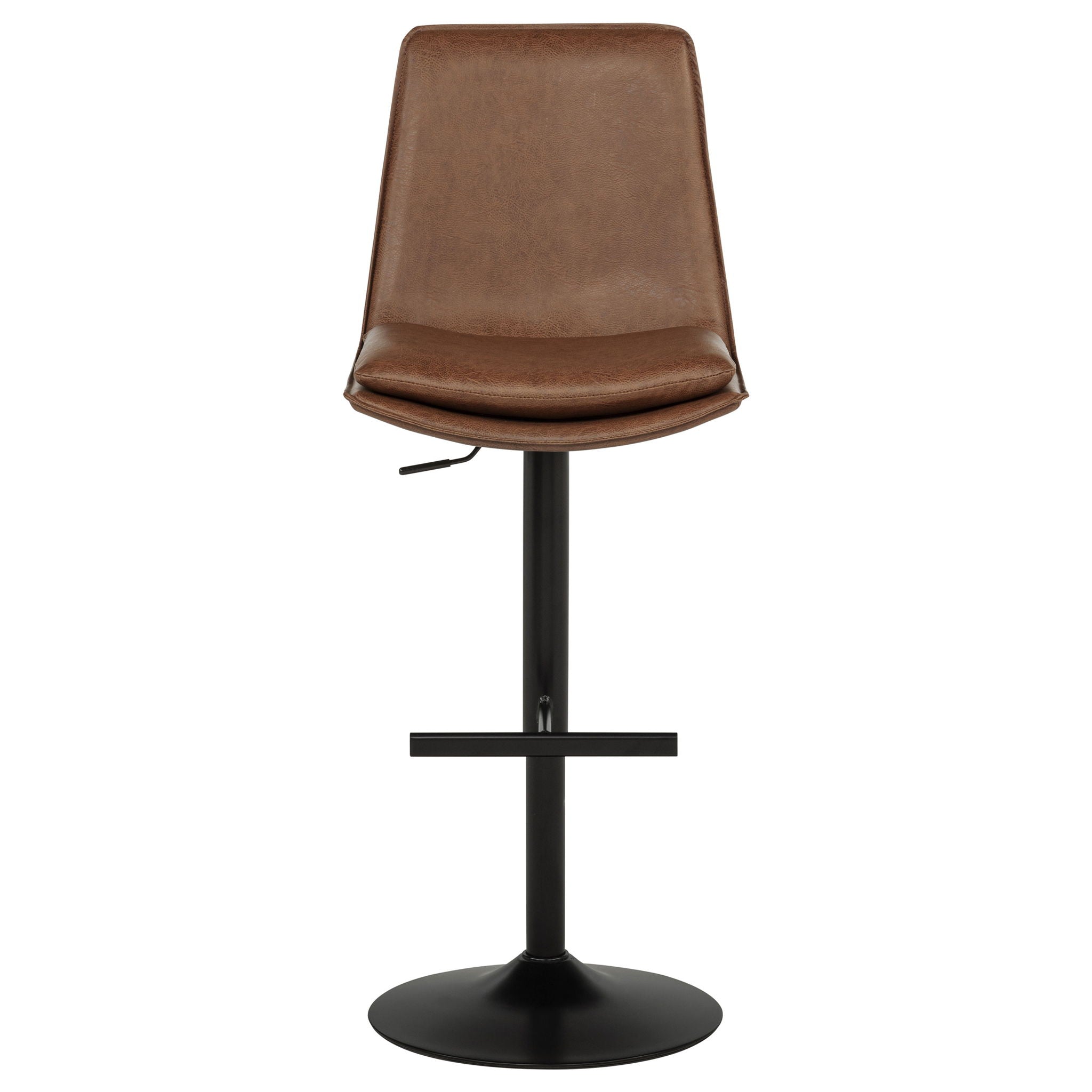 Eldridge Faux Leather Upholstered Adjustable Bar Stool Coffee