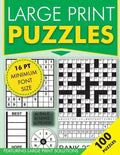 Large Print Puzzles: Featuring large print solutions - Paperback