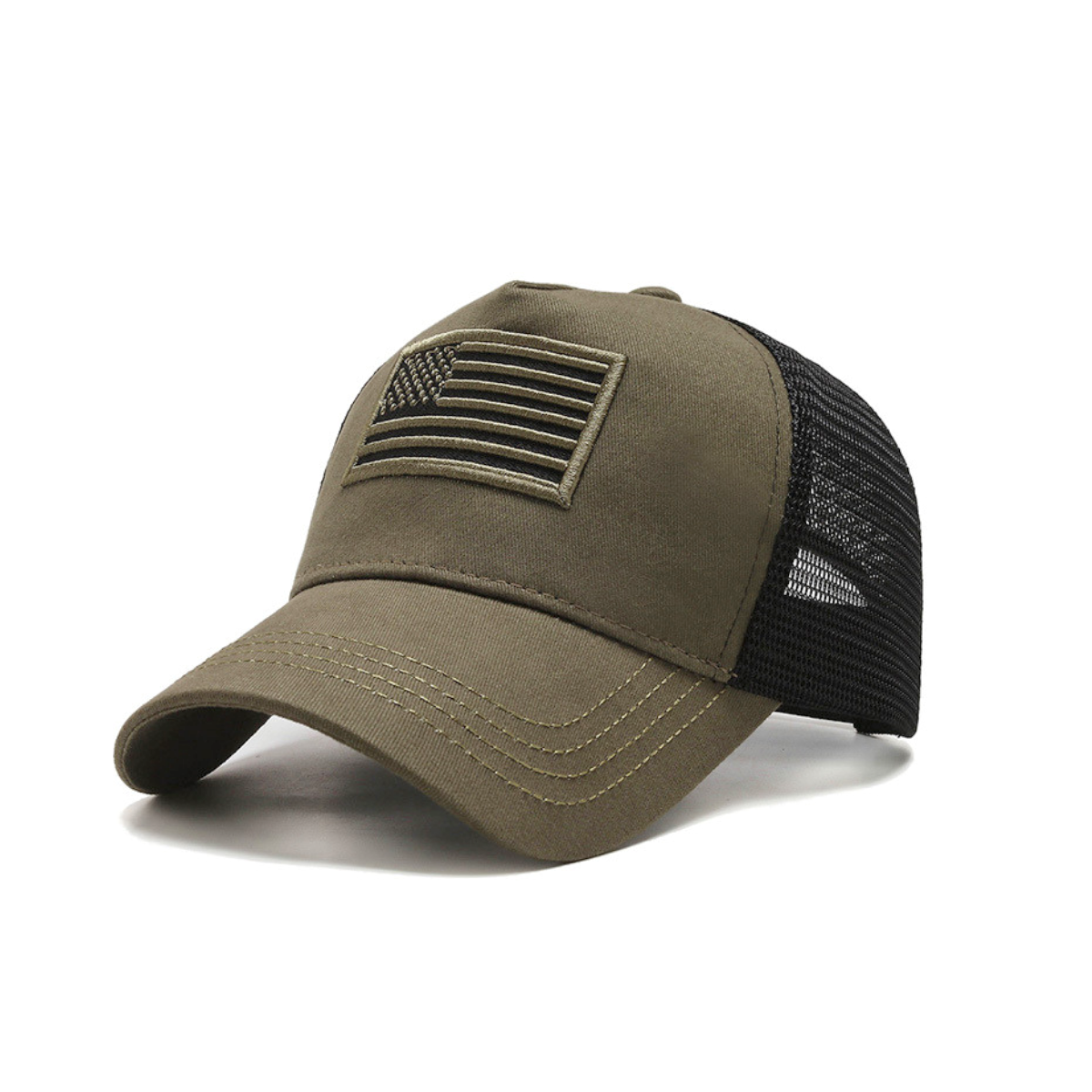 JupiterGear American Flag Trucker Hat with Adjustable Strap | Breathable & Unisex