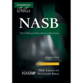 NASB Pitt Minion Reference Bible, Black Calfsplit Leather, Red Letter Text - Hardcover