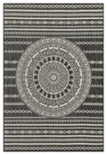 Sunshine - 5'3" X 7'3" Indoor, Outdoor Area Rug - Anthracite - Polypropylene