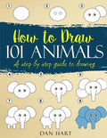 How to Draw 101 Animals: a step by step guide to drawing - Paperback