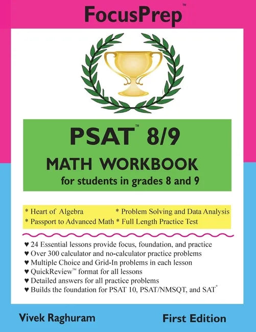 PSAT 8/9 MATH Workbook: for students in grades 8 and 9. - Paperback